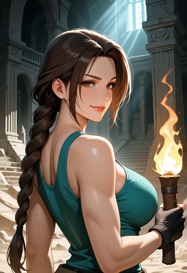Lara Croft asks what you want